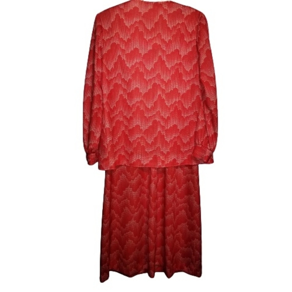 GEORGIA GRIFFIN Vintage Coral Jacket & Maxi Dress Set - Picture 2 of 4